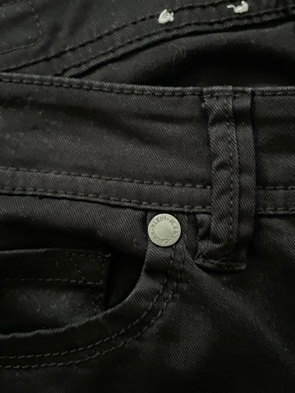 Calvin Klein Women’s Slim crop Black 5-pocket Denim Jeans Sz: 8 - Picture 5 of 10